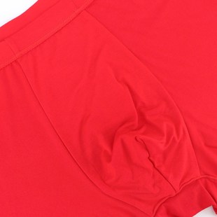 富妮来大红色男内裤 加肥加大8375 丝丽尔本命年8371结婚鸿运平角裤