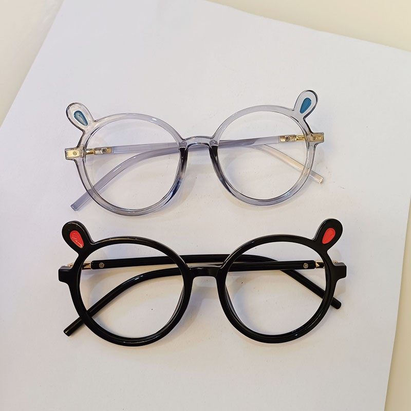 儿童眼镜框男女童可爱小兔子眼镜框装饰无镜片框架宝宝造型拍照潮