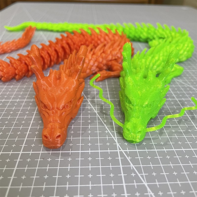 3D打印一体中国龙关节可活动玩具七龙珠神龙鱼缸摆件手办日常礼品