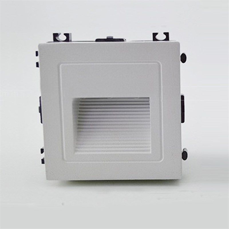 室外嵌入式86盒地脚灯红绿蓝黄紫光台阶侧壁灯防水广场墙角景观灯