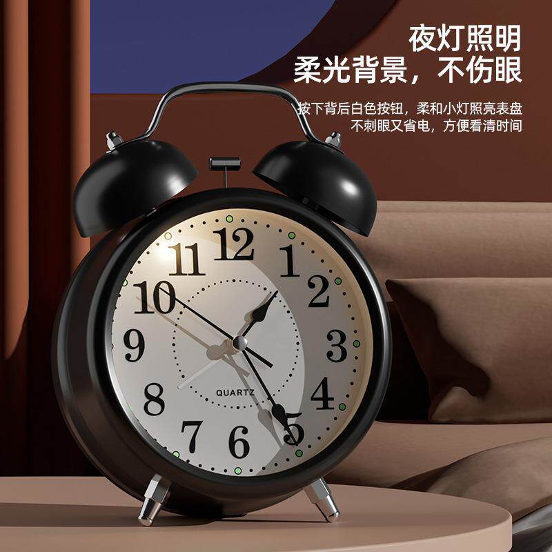 学生闹钟2025新款金属打铃超大声
