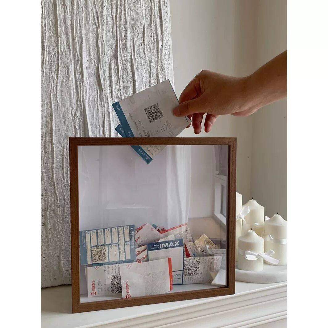 票根相框旅行机票风景区门票车票演唱会电影收纳收集收藏票据相框