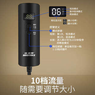 比多克超静音鱼缸水泵循环泵抽水泵变频水泵过滤泵潜水泵水陆两用