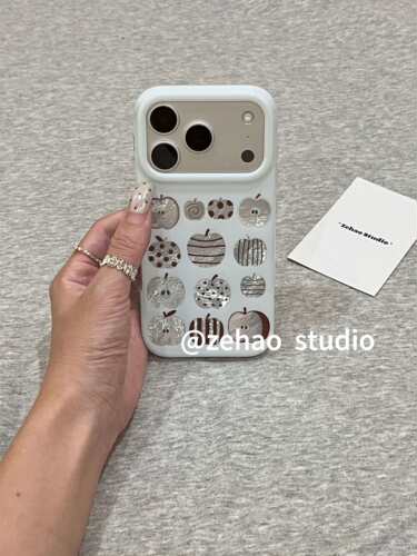 U2 韩系纹理锡纸纹苹果适用苹果18pro双层iphone17小众16防摔手机壳