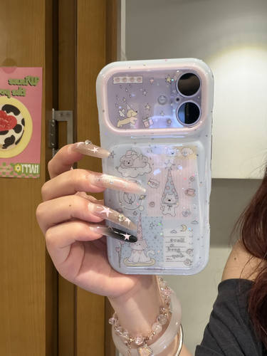 U2 大视窗尖帽西高地和猫咪手机壳适用iPhone17promax新款小众苹果16个性清新15防摔保护套
