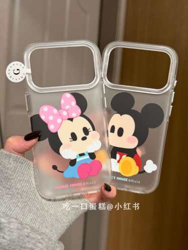 U2 卡通粉蝴蝶结米妮米老鼠适用17promax手机壳iphone1615保护套