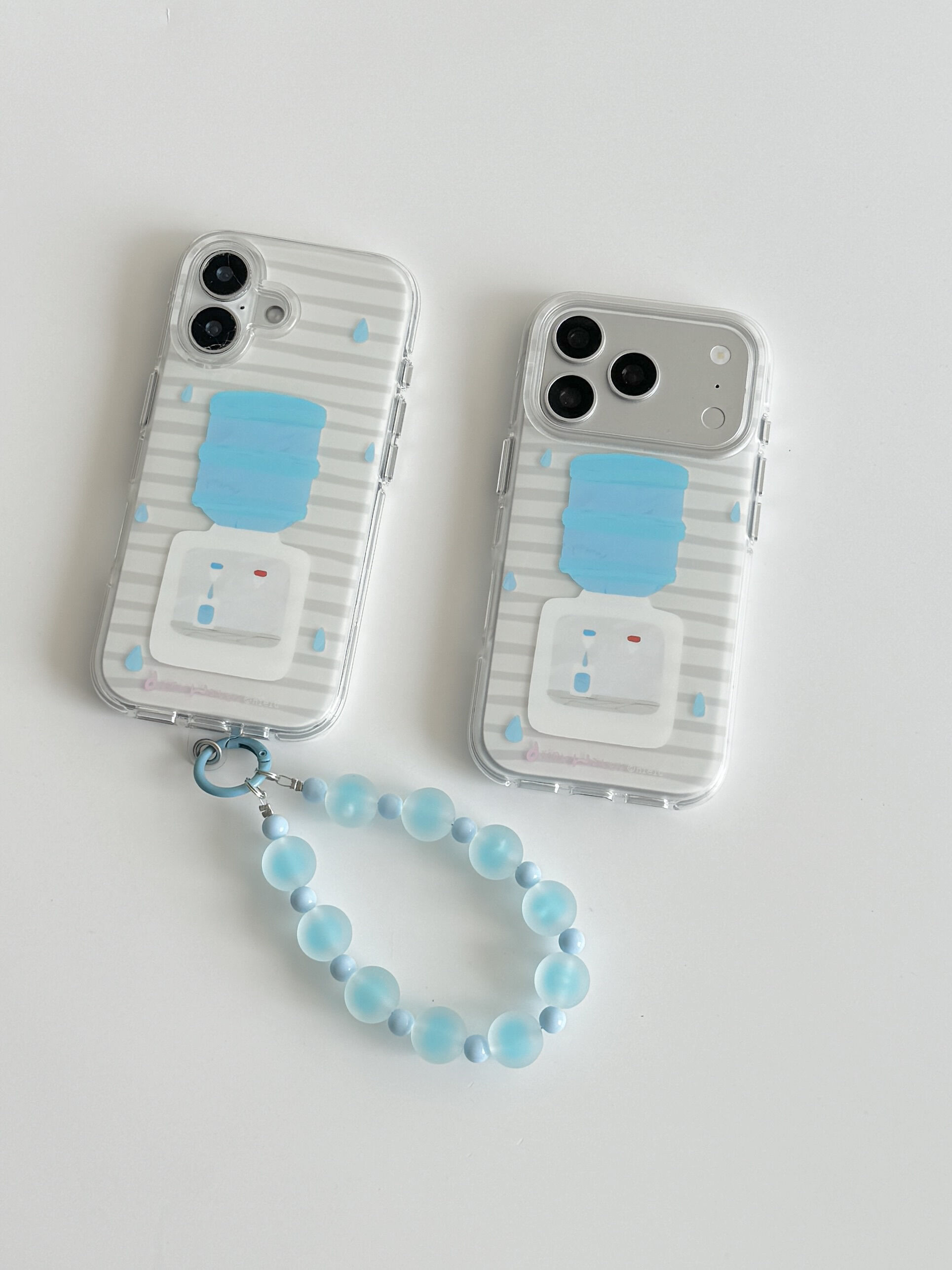U2 适用时髦条纹冰镇饮水机苹果17新款小众iPhone16个性简约15手机壳防摔保护套