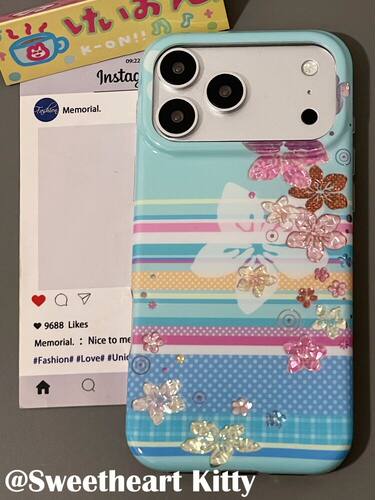 U2 ins古早薄荷绿闪钻扶桑花适用iphone17promax新款小众苹果16简约清新手机壳15少女防摔保护套