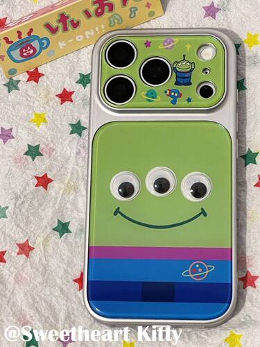 U2 ins可爱立体三眼仔适用iphone17promax苹果16手机壳15少女