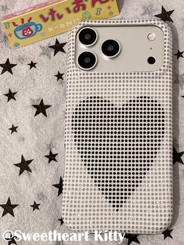 U2 ins高级感点钻白色爱心适用iphone17promax苹果16手机壳15少女个性简约防摔保护套