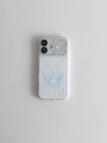 U2 适用软萌可爱治愈小狗淋雨苹果17新款小众手机壳iPhone16pro Max小清新简约15防摔保护套