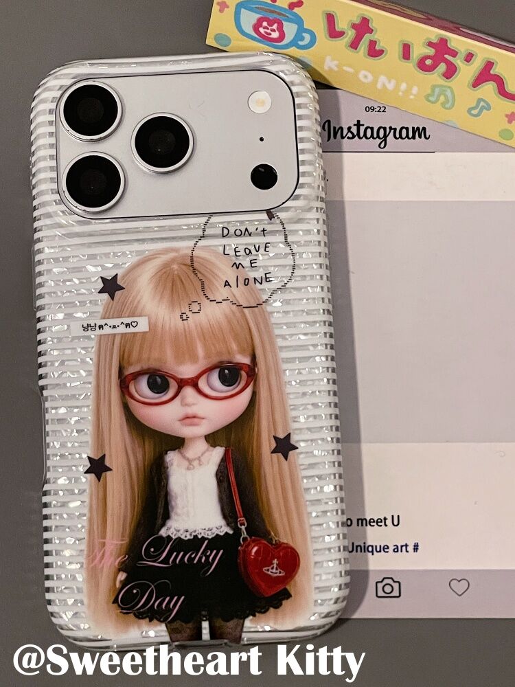 U2 ins古早白色条纹芭比女孩适用iphone17promax新款小众苹果16手机壳个性15少女防摔保护套