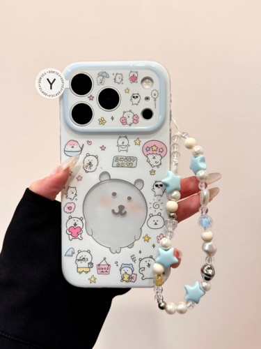 U2 可爱透明自嘲熊IMD双层手机壳适用iPhone17新款小众手机壳16pro Max小清新简约15防摔保护套
