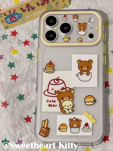 U2 ins古早轻松熊小蛋糕适用iphone17promax苹果16手机壳15少女防摔保护套