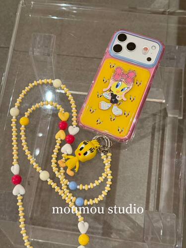 U2 可爱黄色崔迪小鸟立体适用于苹果iPhone17promax手机壳16pro女15