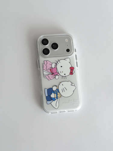 U2 适用王子邀请公主跳舞苹果iphone17新款小众16简约各型手机壳15pro Max双层少女防摔保护套