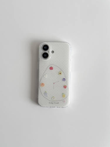 U2 适用时髦小众水果时间苹果17新款简约手机壳iPhone16pro Max小清新个性创意15防摔保护套