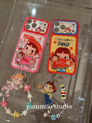U2 古早镭射棒棒糖女孩适用于iPhone17promax手机壳苹果16pro女款15个性防摔保护套