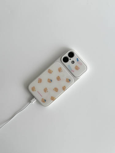 U2 适用可爱卡通白底满屏小熊苹果iPhone17手机壳16pro Max个性 简约15手机壳防摔保护套