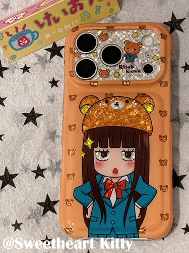 U2 ins可爱Q版黑沼爽子轻松熊适用iphone18promax苹果17手机壳16少女