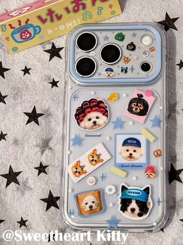 U2 ins可爱头套小狗狗适用iphone17promax苹果16手机壳15少女