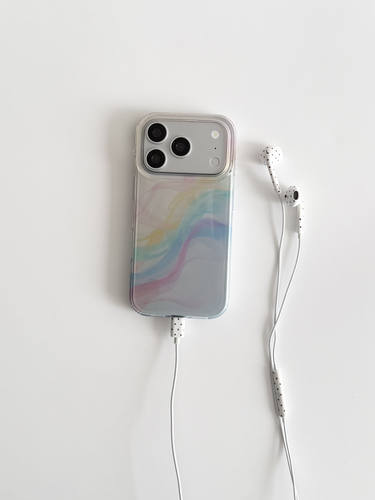 U2 适用时髦校长银底晕染苹果17新款小众iPhone16个性简约15手机壳双层防摔保护套