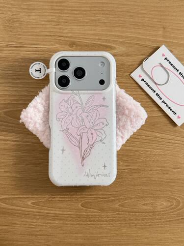 U2 ins波点爱心百合花适用苹果18promax韩系iphone17防摔16个性少女防水15防摔保护套