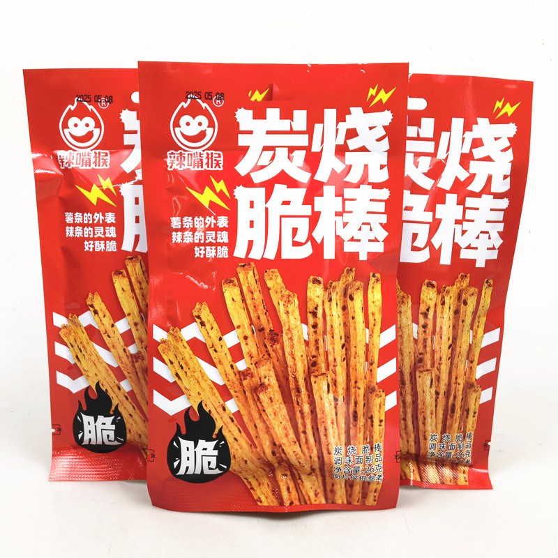 辣嘴猴炭烤脆棒26g*20袋香辣校园怀旧宿舍追剧休U闲经典零食小吃