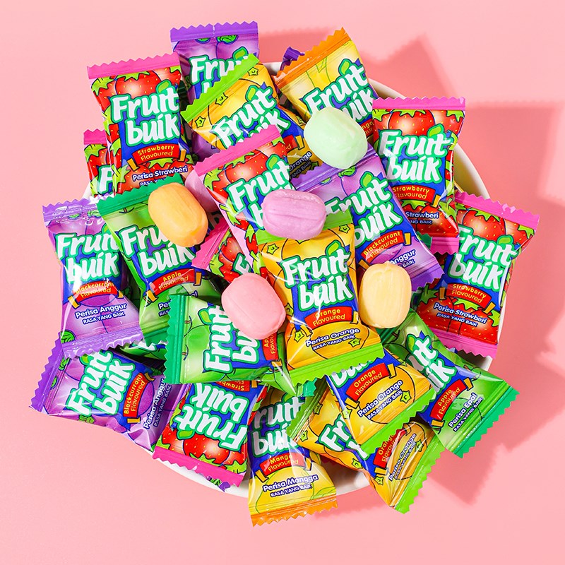 果味软糖c马来西亚风味什锦糖喜糖年货混合果汁超软水果味糖果