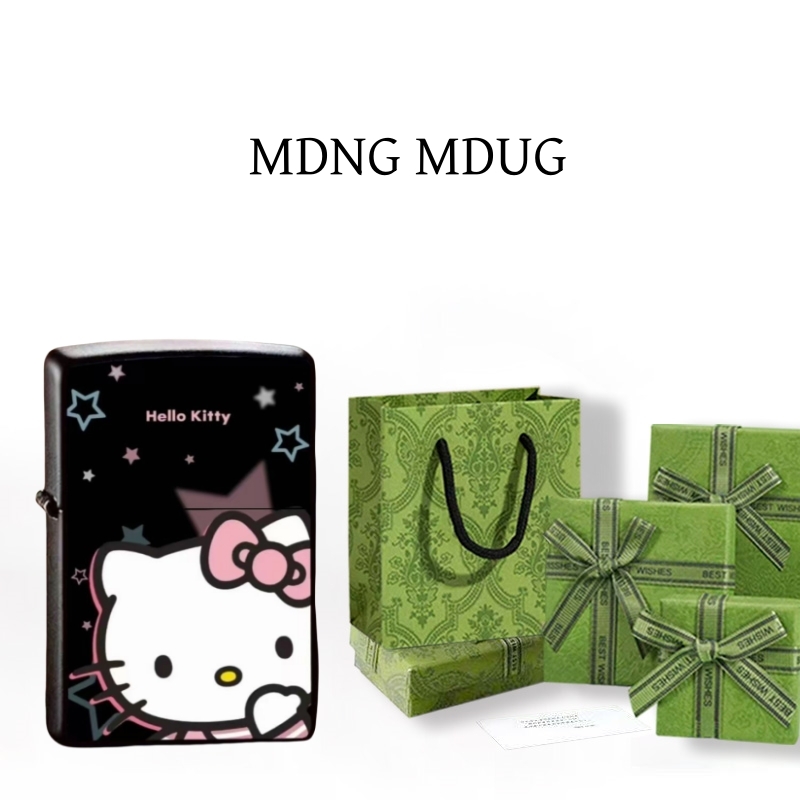 MDNG MDUG可爱煤油打火机卡通kt猫高档高颜值创意送男友礼物定制