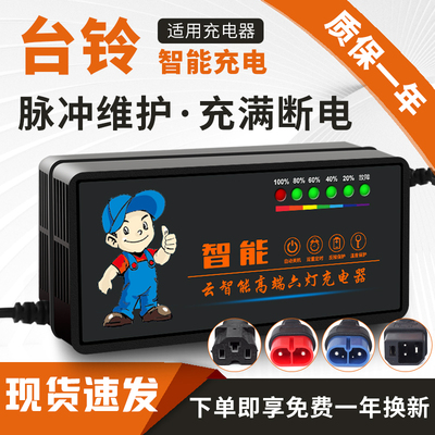 琳茵适用台铃电动车充电器48V12AH60V20AH72V32A台铃电动车充电器