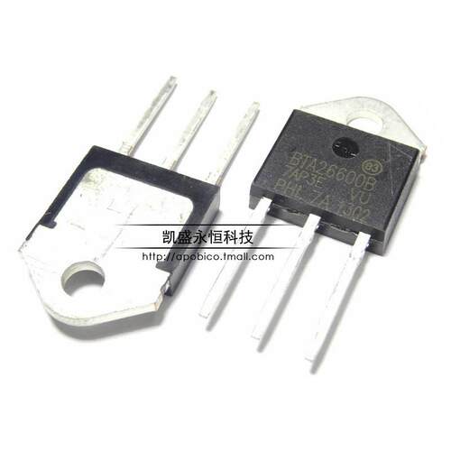 直插式 BTA26600B BTA26-600B TO-3P 600V 25A 双向可控硅 晶闸管
