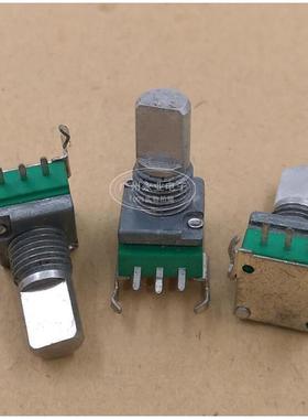 3脚 RK097N 密封/单联带支架电位器 B10K 带步进41C 柄长13MMF