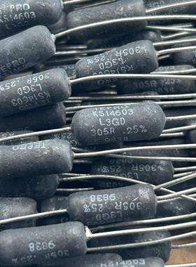 进口美国TEPRO高级电阻3W305R  0.25% 绕线电阻铁脚可替3W300R