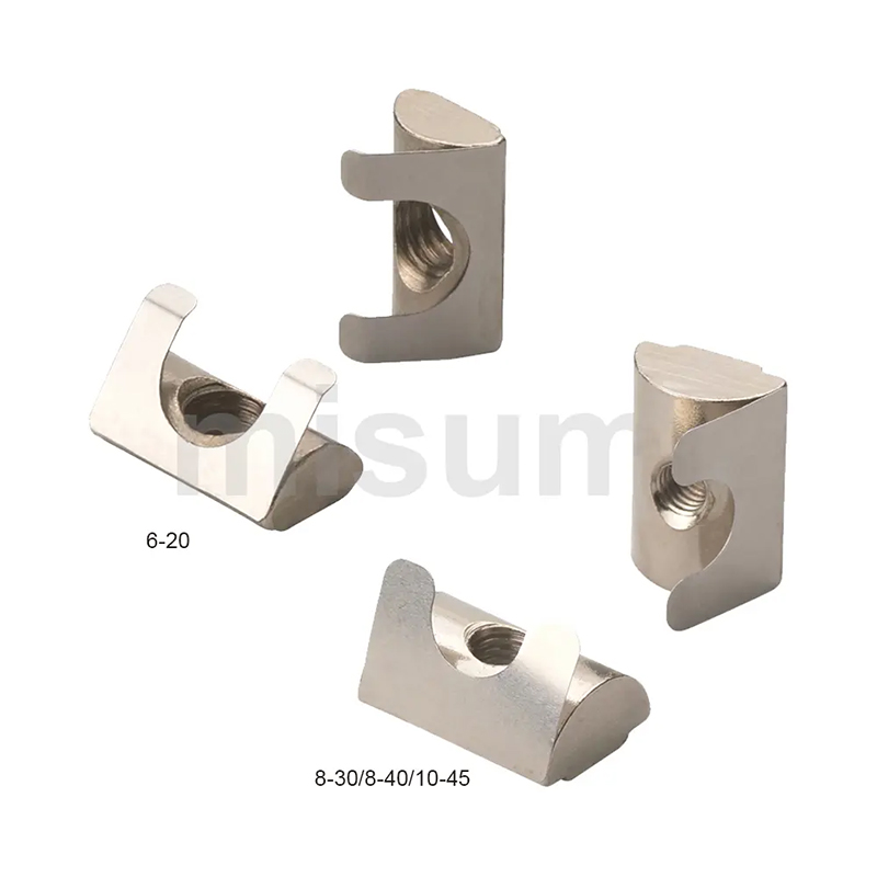 米思米   经济型 弹片螺母 欧标铝型材专用LNTRNM6-20-5-100P