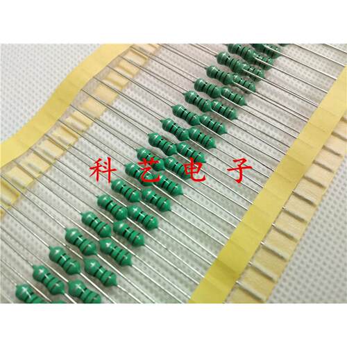 0410直插色环电感1/2W 0.5W 1UH 1R0K 色码电感 100个8元