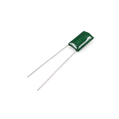 直插 涤纶电容 2A153J 0.015UF 100V 15NF 5% 153J 电容器