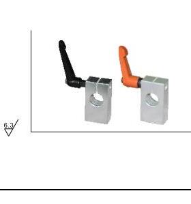 30度梯形丝杠防转动固定件 面接点型LKJ01-D12-P40快速单孔夹支架