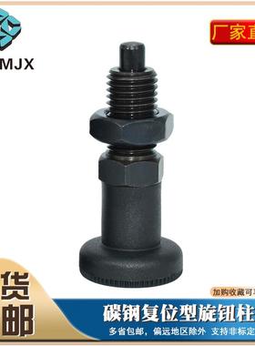 GN617不带定止位分度销复位旋钮柱塞MT305F弹簧销PXA/PXK定位柱12