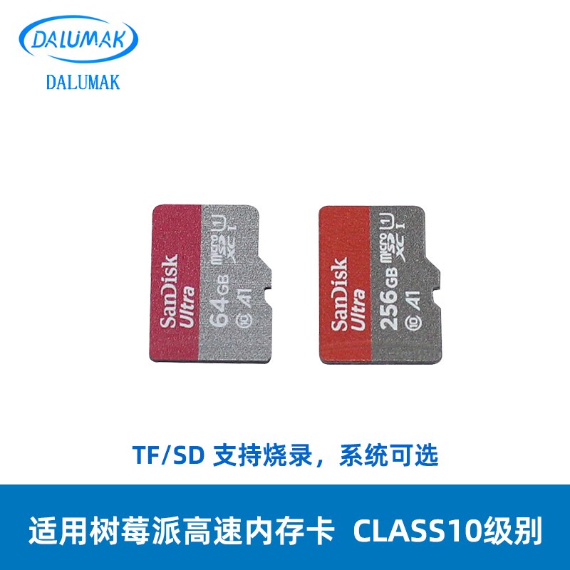树莓派内存卡 Micro TF卡 16GB高速卡 可代烧系统 兼容3B 3B+ 4B