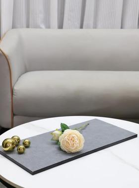 现代简皮革方形收纳约托盘摆件客1174卧厅室玄关酒店样房板家居装