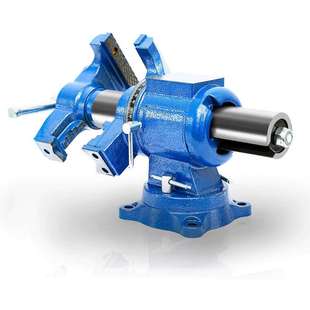 036旋转台虎钳工业级双钳口钳54多功桌钳夹钳工作能台桌钳台夹具