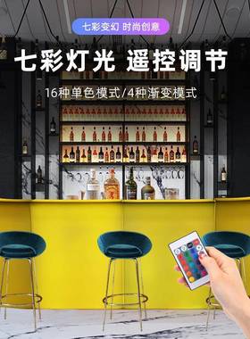 户外发光吧台酒吧桌椅室合商组用清餐厅移动吧外HH-QCBT-露天阳台