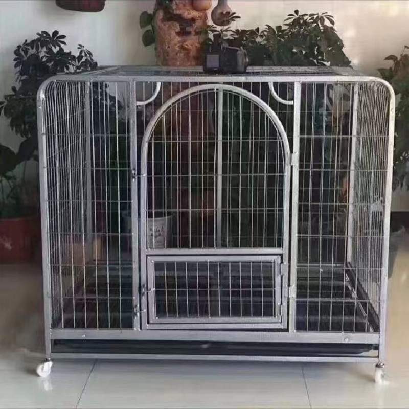 方管狗笼中大型犬狗笼子加粗加厚铁笼小型犬泰迪犬铁笼子宠物笼具