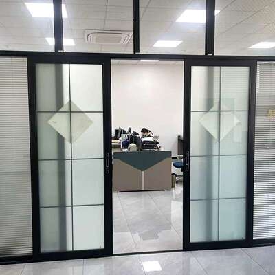 玻璃隔断墙无高轨道浮移动悬详询系统端展厅分隔音平静稳运行