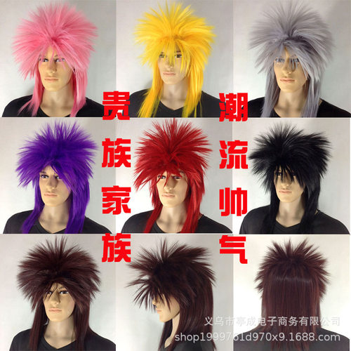 杀马特假发徐良演唱会装扮头套
