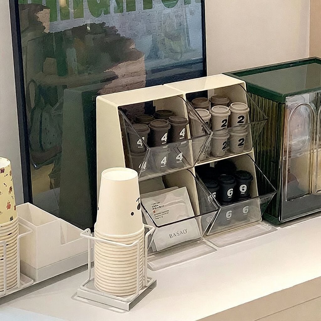 桌面收纳盒透明抽屉式化妆品杂物