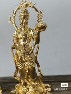 监牢地神地天16cm高铜镀金地天 地天&监牢地神