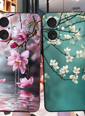 彬彧适用于苹果17国韵经典iphone17手机软壳apple唯美花卉A3521缤纷好看iphone17女神款6.3寸硅胶pg17防摔壳