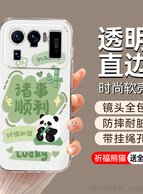 彬彧适用于小米11ultra手机壳m2102k1c新款xiaomi11ultra透明外壳xm11ultra吸睛mi11ultra防摔m11utlra小清新